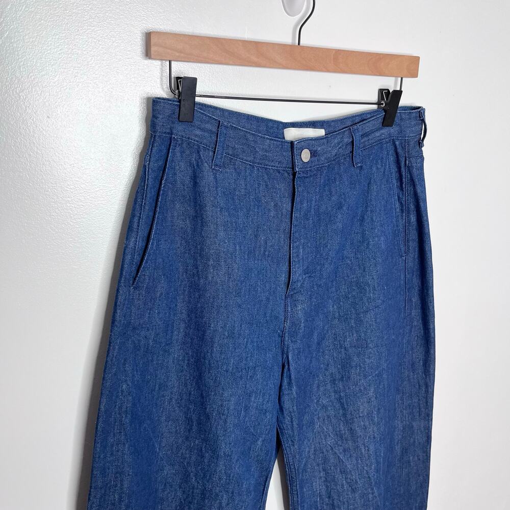 COS Wide Leg Jeans Women’s 8 Blue High Rise Denim Pants - Picture 3 of 11